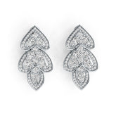 Sterling Silver Semi Mount Earrings Setting Pear PE 4X3mm DHJ