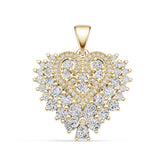 10K Gold Semi Mount Pendant Setting Pear Pe 4x3mm Moissanite Accent Syz Jewelry