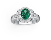 Sterling Silver Semi Mount Ring Setting Oval OV 8X6MM DHJ