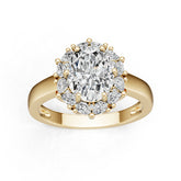 Sterling Silver Semi Mount Ring Setting Round RD Halo围镶mm DHJ
