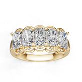 18K Gold Semi Mount Ring Setting Emerald Em 6x4mm Diamond Accent Syz Jewelry