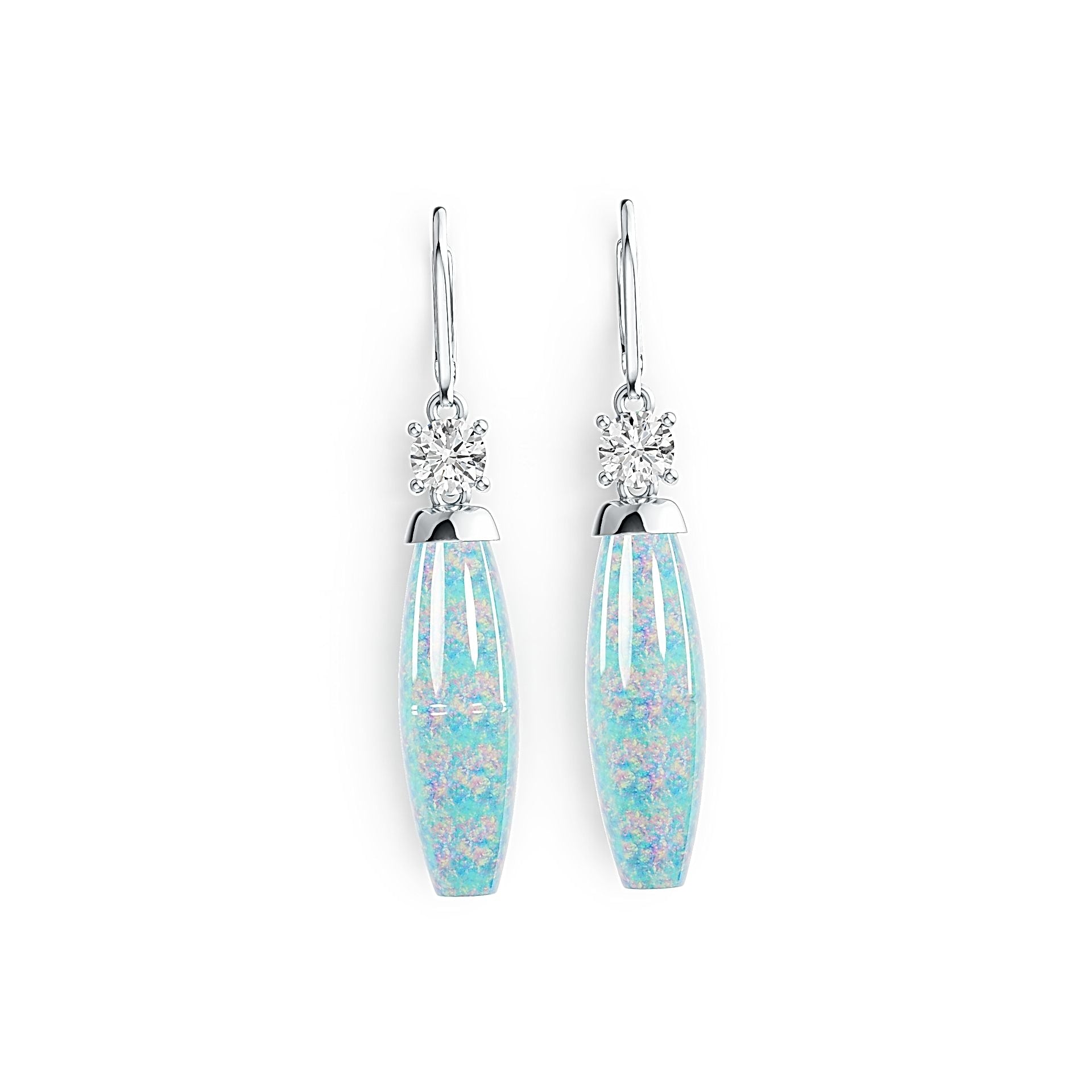 Sterling Silver Semi Mount Earrings Setting Round RD 5x5mm - Syzjewelry