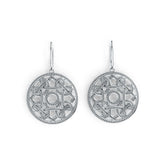 Sterling Silver Semi Mount Earrings Setting Round RD 6x6mm DHJ