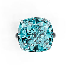 Sterling Silver Semi Mount Ring Setting Cushion CU 18x18mm DHJ