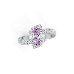 Sterling Silver Semi Mount Ring Setting Trillion TL 4X4mm DHJ