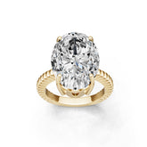 10K Gold Semi Mount Ring Setting Oval Ov 19x14mm Syz Jewelry