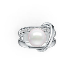 Sterling Silver Semi Mount Ring Setting Round RD 9.5mm DHJ