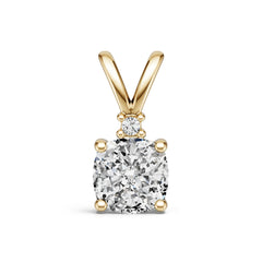 Sterling Silver Semi Mount Pendant Setting Cushion Cu 6x6mm Syz Jewelry