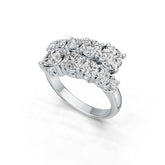 14K Gold Semi Mount Ring Setting Round RD 6X6mm 5X5mm 4X4mm 3X3mm DHJ