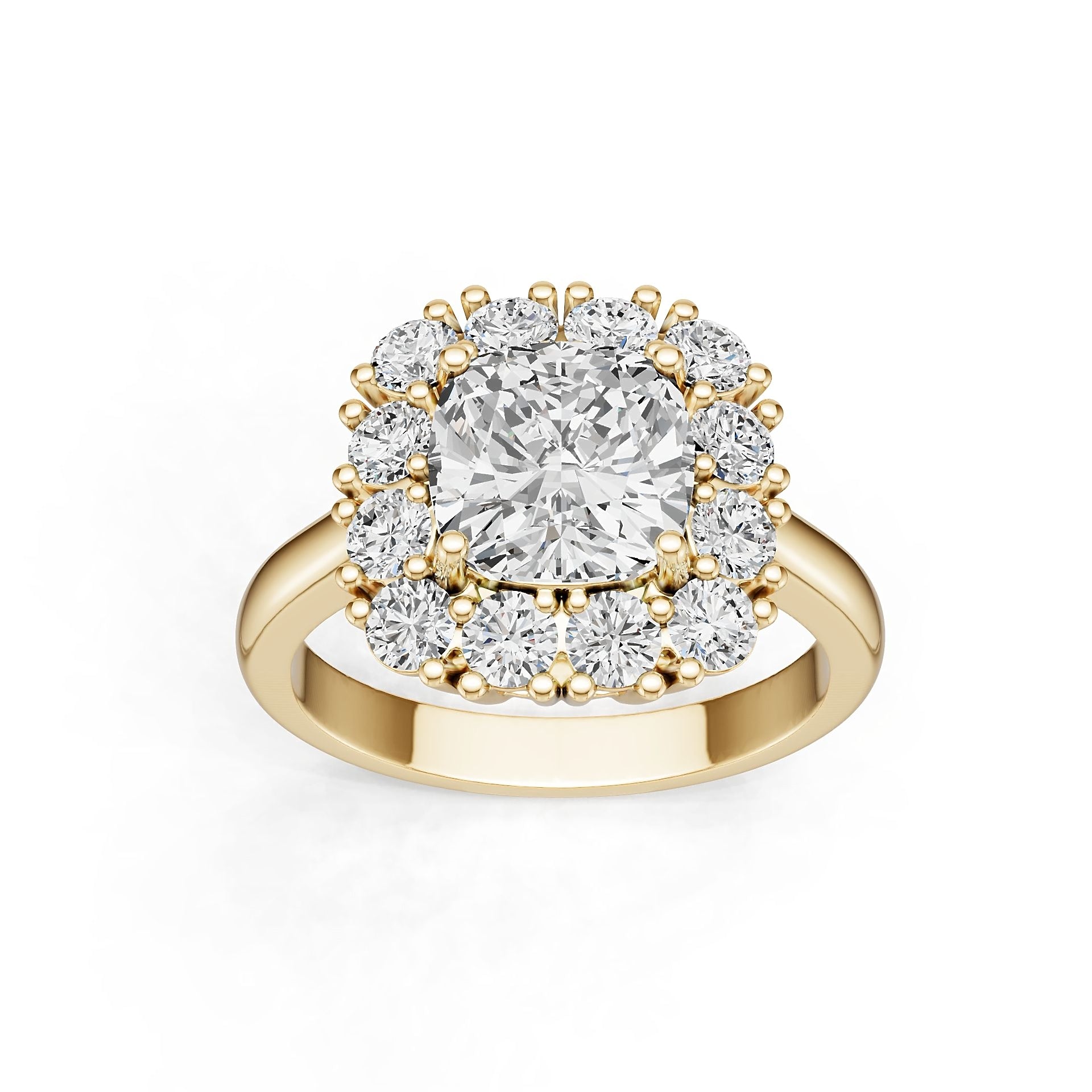 Platinum Semi Mount Ring Setting Cushion Cu 5x8mm Diamond Accent Syz Jewelry