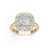 Platinum Semi Mount Ring Setting Cushion Cu 5x8mm Diamond Accent Syz Jewelry