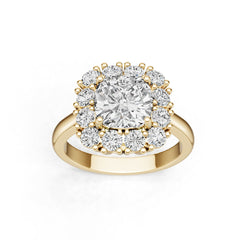 Platinum Semi Mount Ring Setting Cushion Cu 5x8mm Diamond Accent Syz Jewelry