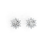 Sterling Silver Semi Mount Earrings Setting Round RD 5X5mm DHJ