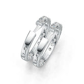 10K Gold Semi Mount Earrings Setting Round RD 4x4mm DHJ