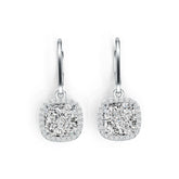 Sterling Silver Semi Mount Earrings Cushion CU 8X8mm Syzjewelry