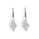 Sterling Silver Semi Mount Earrings Setting Round RD 2.5mm DHJ