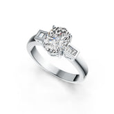 18K Gold Semi Mount Ring Setting Oval OV 9X7mm DHJ