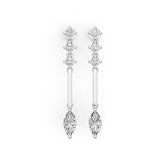 14K Gold Semi Mount Earrings Setting Marquise MQ 10X5mm DHJ