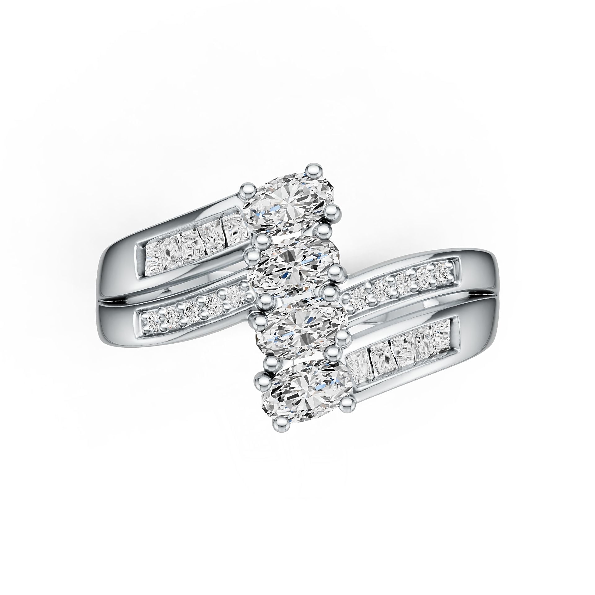 Sterling Silver Semi Mount Ring Setting Oval OV 5x3mm DHJ