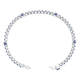 Sterling Silver Semi Mount Bracelet Setting Round RD 5x5mm DHJ
