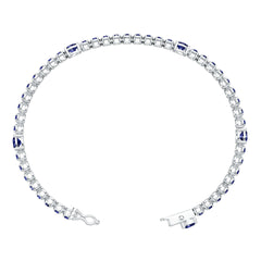 Sterling Silver Semi Mount Bracelet Setting Round RD 5x5mm DHJ