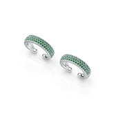 14K Gold Ear Cuff Earrings with or Moissanite Diamond Accent DHJ