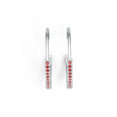 Sterling Silver Semi Mount Earrings Setting Round RD 1.2mm DHJ