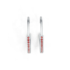 Sterling Silver Semi Mount Earrings Setting Round RD 1.2mm DHJ