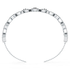 Platinum Semi Mount Bracelet Setting Round Ro 2x2mm Diamond Accent Syz Jewelry