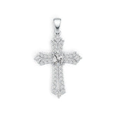 Sterling Silver Semi Mount Pendant Setting Emerald OCT 5X5mm DHJ