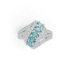 Sterling Silver Semi Mount Ring Setting Oval OV 5x3mm DHJ