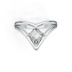 Sterling Silver Semi Mount Ring Setting Princess SQ 5x5mm Syzjewelry