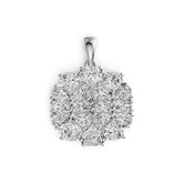 18K Gold Semi Mount Pendant Setting Pear PE 5X3mm OV 5X3mm HT 5X5mm DHJ