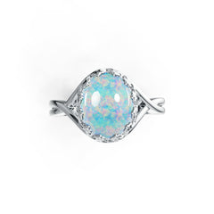 Sterling Silver Semi Mount Ring Setting Oval OV 11X9mm Split Shank Art Nouveau DHJ