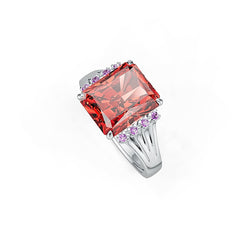 Sterling Silver Semi Mount Ring Setting Emerald OCT 12X10MM DHJ