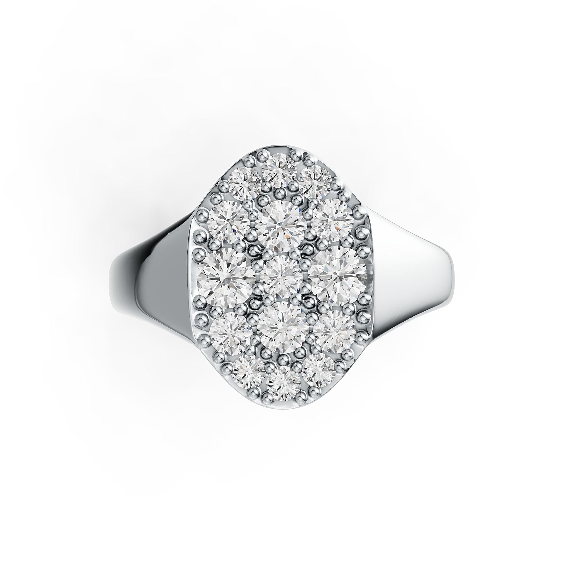 Sterling Silver Semi Mount Ring Setting Round RD 3.5mm DHJ