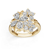 Sterling Silver Semi Mount Ring Setting Pear Pe 6x4mm Diamond Accent DHJ