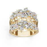 10K Gold Semi Mount Ring Setting Pear Pe 4x3mm Moissanite Accent Syz Jewelry