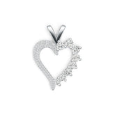Platinum Semi Mount Pendant Setting Round RD 5X5mm RD 4X4mm RD 3X3mm Diamond Accent DHJ