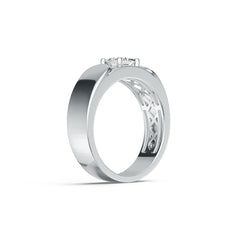 Sterling Silver Semi Mount Ring Setting Princess SQ 5X5mm Men's Ring DHJ