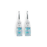 10K Gold Semi Mount Earrings Setting Cushion CU 12X8mm Cabochon DHJ