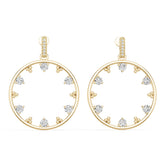 14K Gold Semi Mount Earrings Setting Round Ro 6x6mm Syz Jewelry
