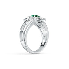 Sterling Silver Semi Mount Ring Setting Oval OV 8X6mm DHJ