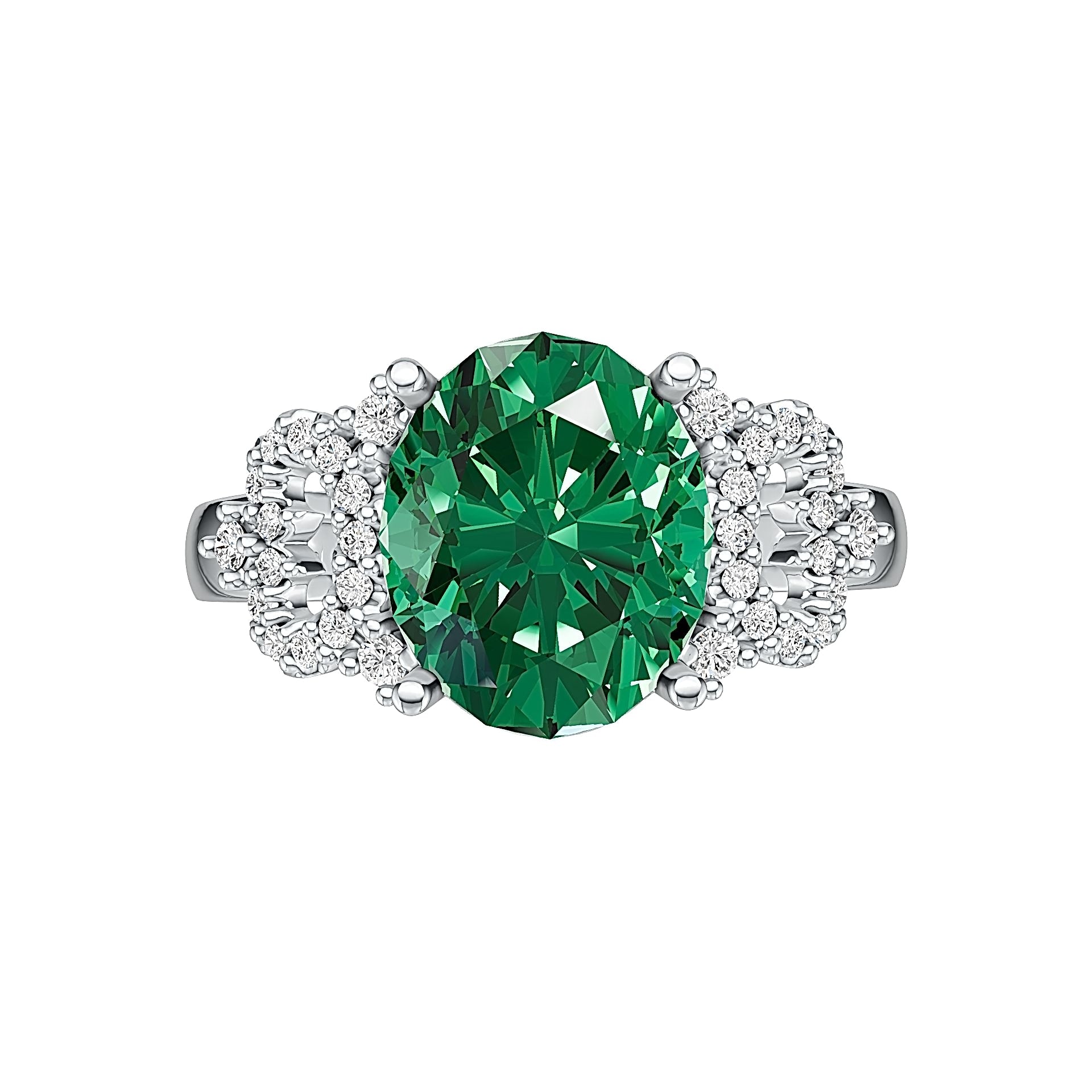 Sterling Silver Semi Mount Ring Setting Oval OV 11X9MM Syzjewelry