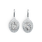 Sterling Silver Semi Mount Earrings Setting Oval OV 14X10mm DHJ