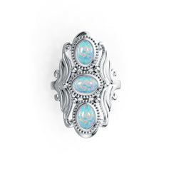 Sterling Silver Semi Mount Ring Setting Oval OV 7X5mm Cabochon Vintage-Inspired DHJ