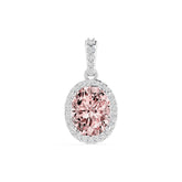 18K Gold Semi Mount Pendant Setting Oval Ov 9x7mm Syz Jewelry