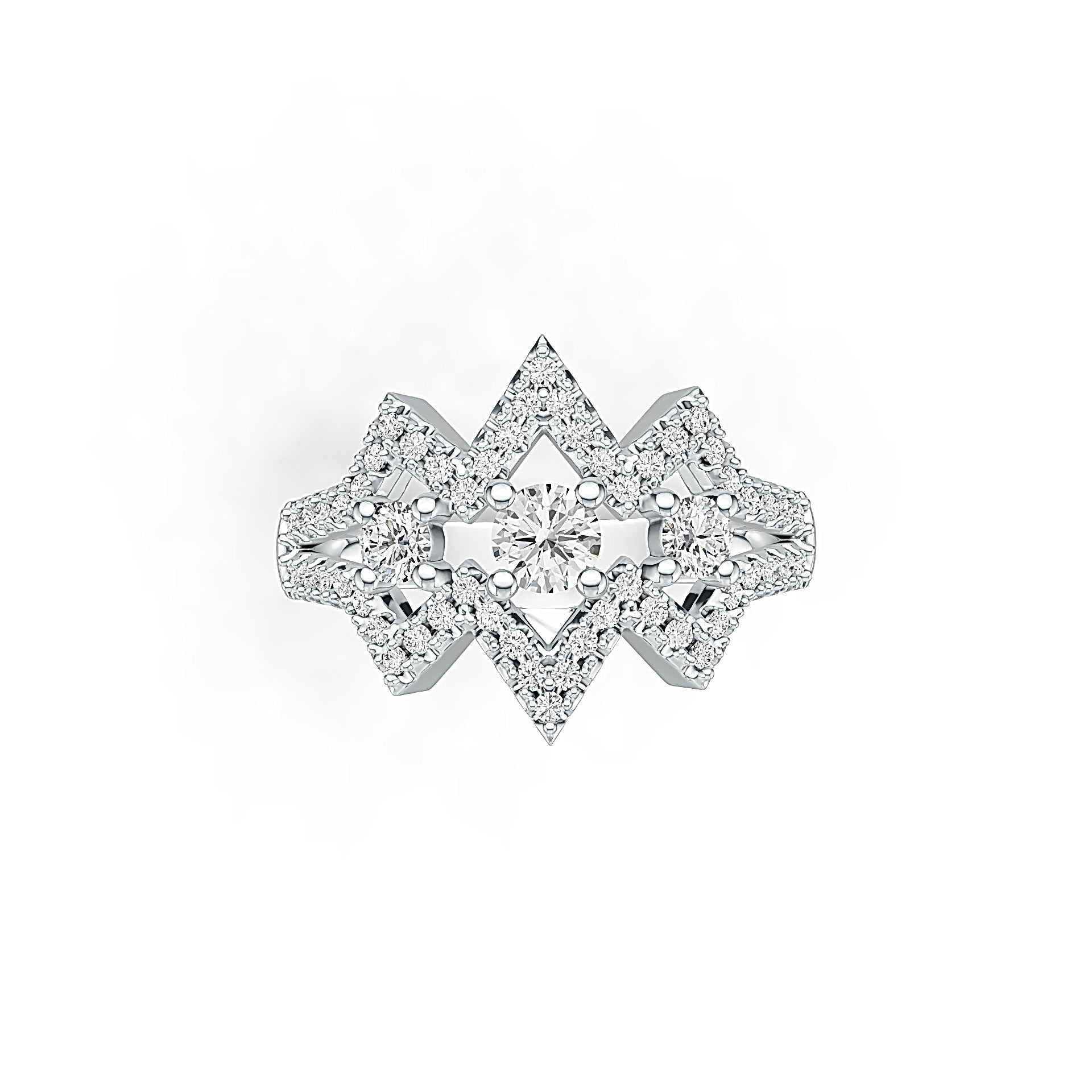 Sterling Silver Semi Mount Ring Setting Round RD 4x4mm DHJ