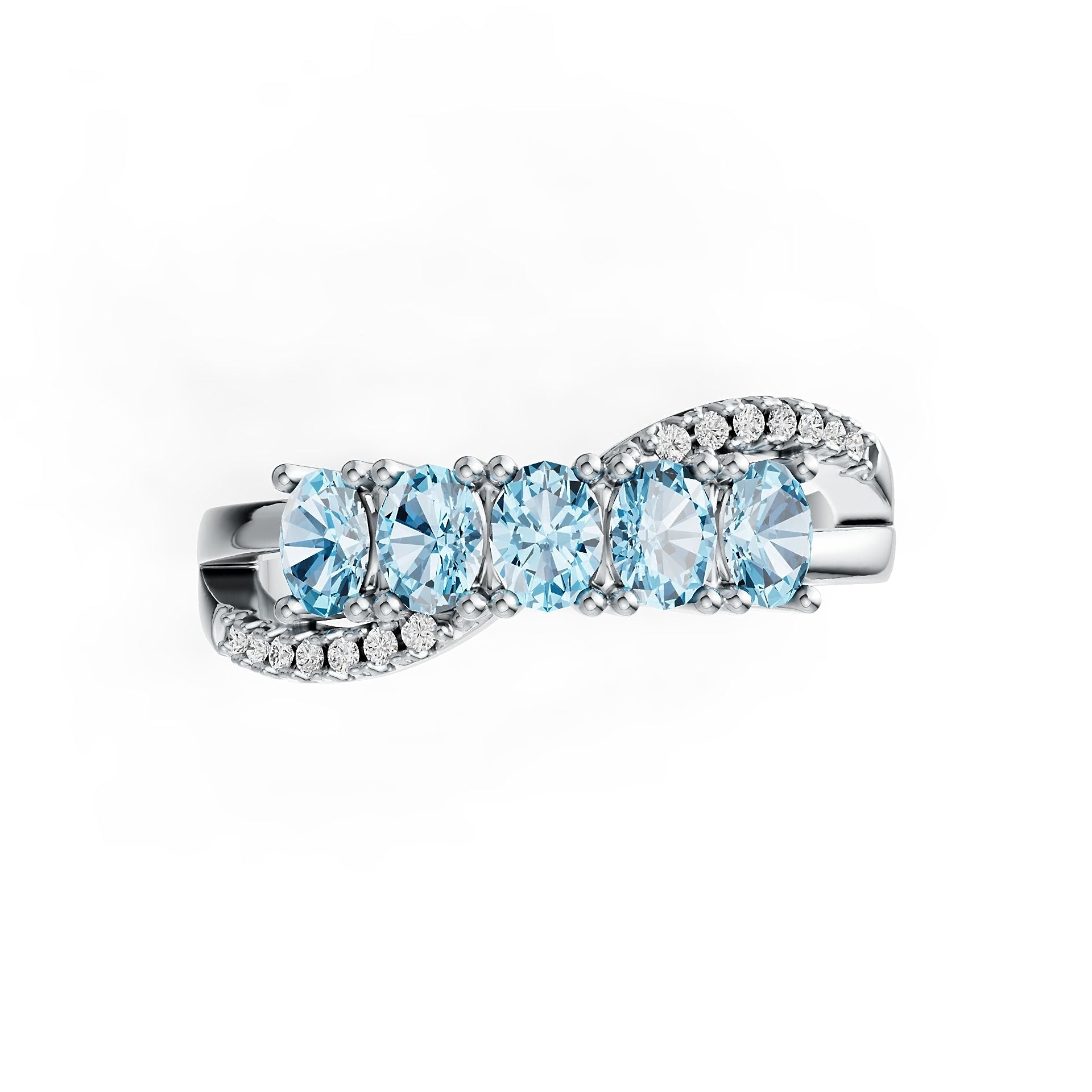 Sterling Silver Semi Mount Ring Setting Oval OV 4X3mm Syzjewelry