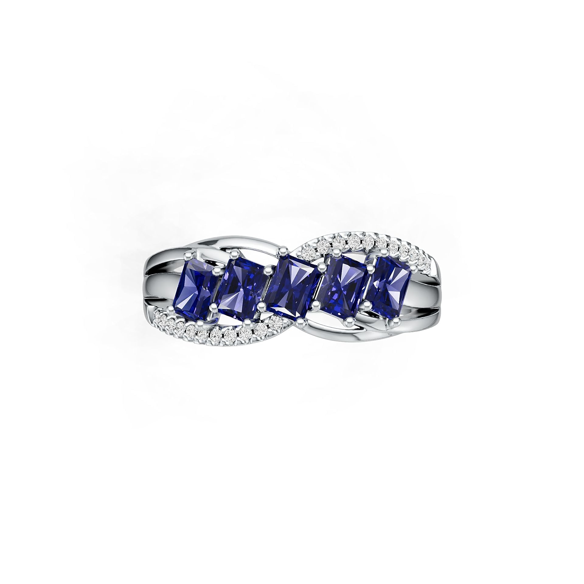 10K 14K Gold or 14K Gold Semi Mount Ring Setting Emerald Em 4x3mm Diamond Accent Syzjewelry
